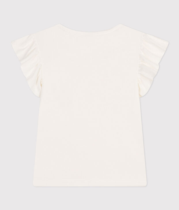 Tee-shirt en coton enfant fille blanc