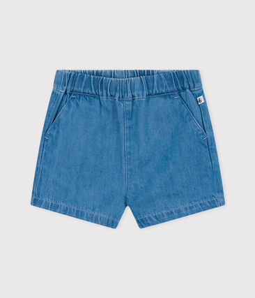 Short bébé en denim léger