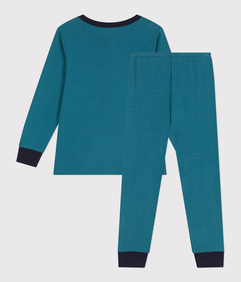 Pyjama enfant en coton manches longues dinosaure vert DRAGONFLY