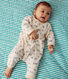 Combinaison longue en molleton bébé
