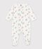 Pyjama b&eacute;b&eacute; en molleton imprim&eacute; chien blanc/multicouleur