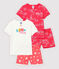 Lot de 2 pyjacourts petite fille en coton variante 1