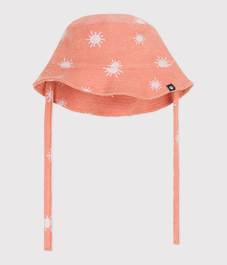 BOB EN EPONGE IMPRIME SOLEIL BEBE orange ABRICOT/ MARSHMALLOW