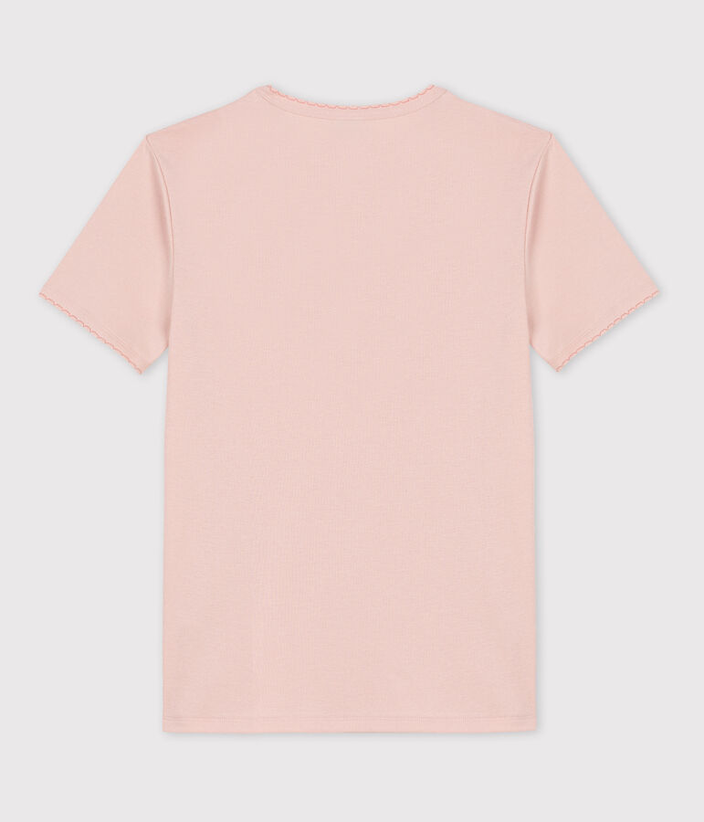 Tee-shirt L'ICONIQUE  cocotte en coton Femme rose