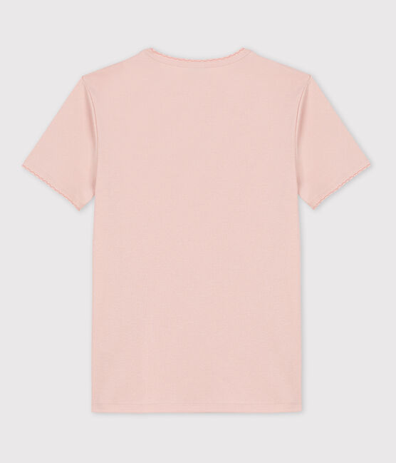 Tee-shirt L'ICONIQUE  cocotte en coton Femme rose SALINE