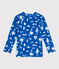 Teeshirt de bain anti uv enfant manche longue imprimé bleu PORCELANA/ MARSHMALLOW