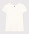 Tee-shirt Le Droit col rond en lin femme blanc ECUME