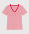 Tee-shirt L'ICONIQUE col V en coton Femme MONTELIMAR/ PEPS