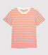 T-shirt marinière en coton Femme