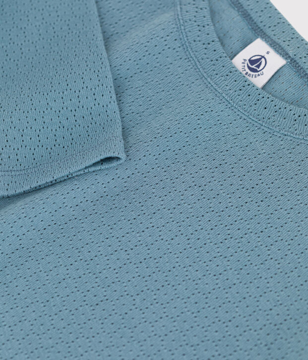 Tee-shirt L'ICONIQUE col rond en coton Femme bleu