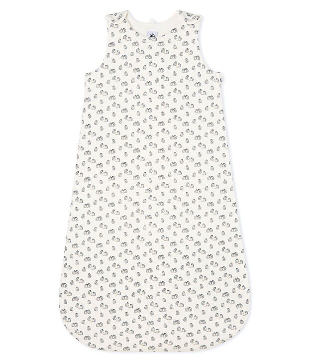 Gigoteuse b&eacute;b&eacute; en velours blanc/gris/multicouleur