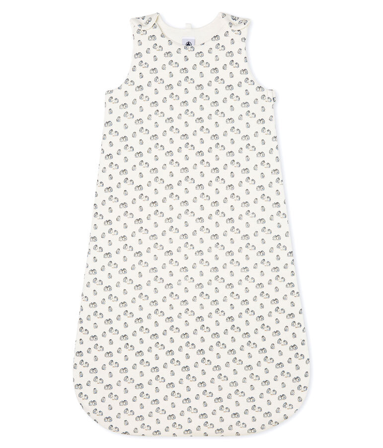 Gigoteuse b&eacute;b&eacute; en velours blanc/gris/multicouleur