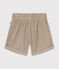 Short en velours enfant fille HUITRE