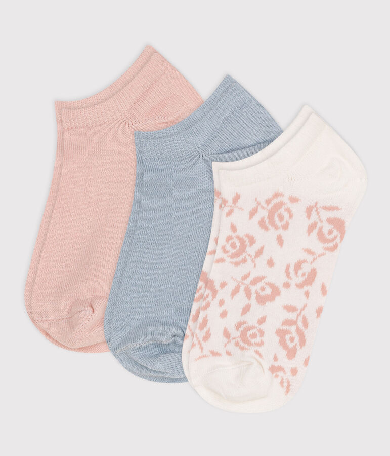 3 paires de chaussettes en coton fleurs enfant variante 2