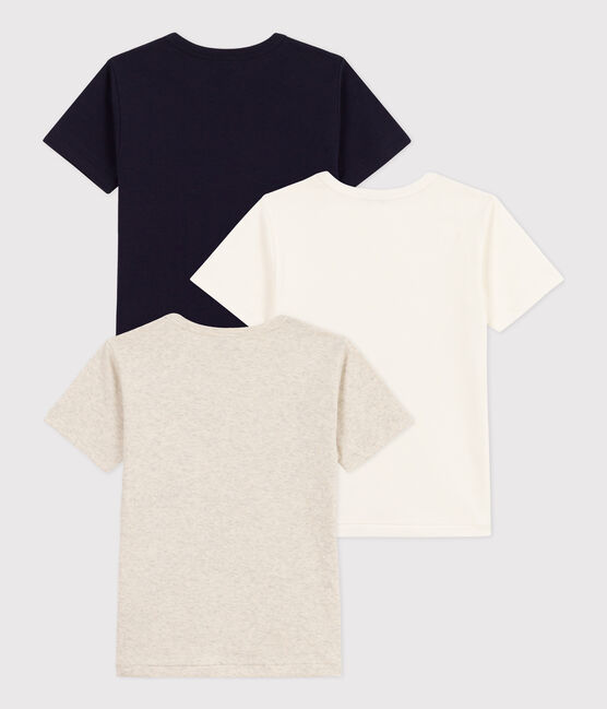Lot de 3 tee-shirts manches courtes unis en coton petit garçon variante 1