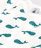 Body manches courtes en coton imprimé bébé vert MARSHMALLOW/ DRAGONFLY