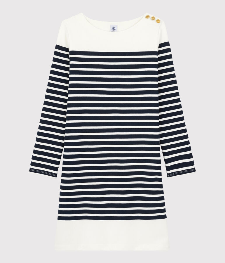 Robe marini&egrave;re Femme bleu SMOKING/blanc MARSHMALLOW