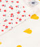Lot de 2 pyjamas coeur et fleur petite fille en coton variante 1