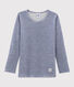 Tee-shirt manches longues enfant milleraies en laine et coton