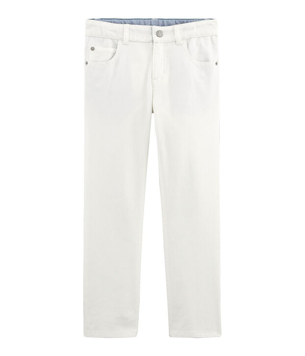 Pantalon enfant garcon blanc