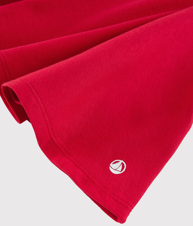 Jupe en maille enfant fille rouge