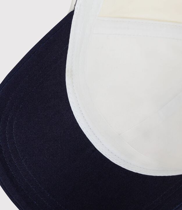 Casquette enfant en coton bleu/bleu