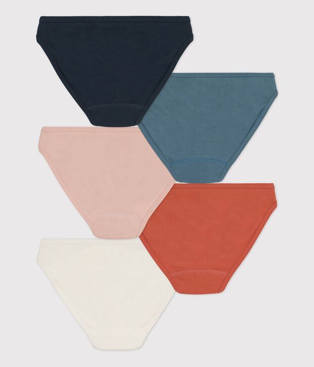 Lot 5 culottes en coton Femme multicouleur