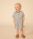 Robe manches courtes en jersey flammé bébé