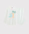 Pyjama petite fille en tubique blanc MARSHMALLOW/blanc MULTICO