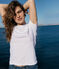 Tee-shirt L'ICONIQUE col rond en coton Femme blanc ECUME