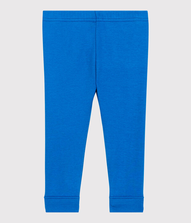 Legging en coton b&eacute;b&eacute;. bleu