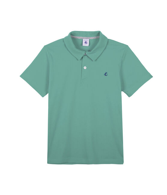 Polo enfant garçon vert ALOEVERA