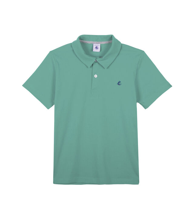 Polo enfant gar&ccedil;on vert