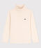 Sous-pull en coton enfant fille / garçon écru AVALANCHE