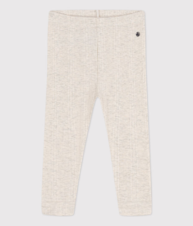 Legging en coton b&eacute;b&eacute; beige