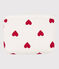 Trousse cœurs rouges bébé en coton biologique blanc MARSHMALLOW/rouge TERKUIT