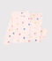 Pyjama déguisement danseusee petite fille en côte rose FLEUR/blanc MULTICO