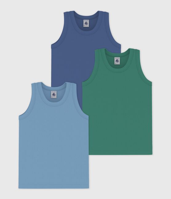 Lot de débardeurs enfant en coton uni variante 1