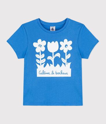 Tee-shirt manches courtes en coton enfant fille