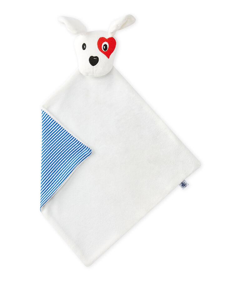 Doudou plat chien blanc ECUME/blanc MULTICO