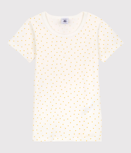 Lot de 2 tee shirts manches courtes imprimé cœur petite fille en coton variante 1