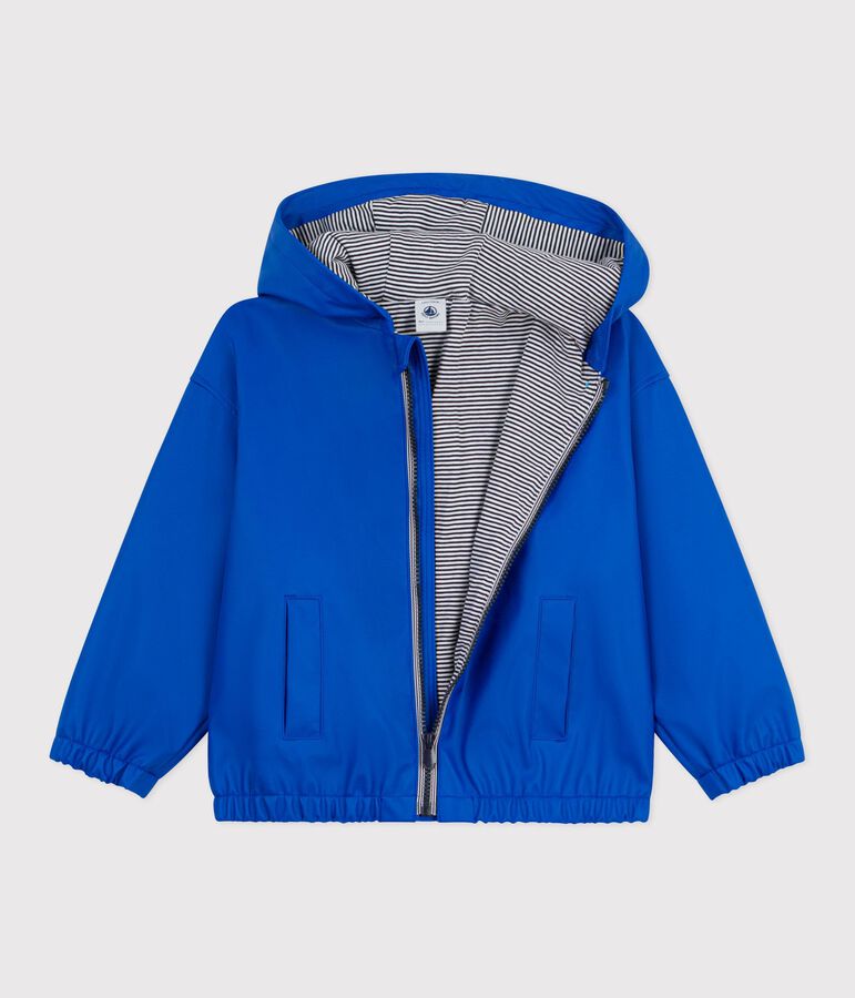 Blouson enfant en PU uni bleu PERSE