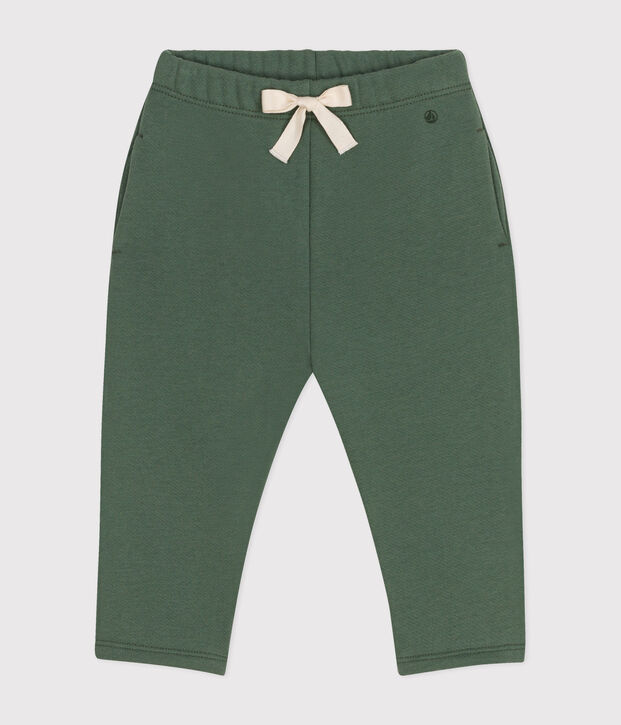 Pantalon en molleton b&eacute;b&eacute; vert