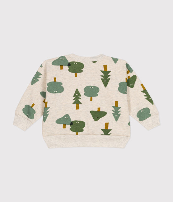 Sweatshirt en molleton bébé beige MONTELIMAR/blanc MULTICO