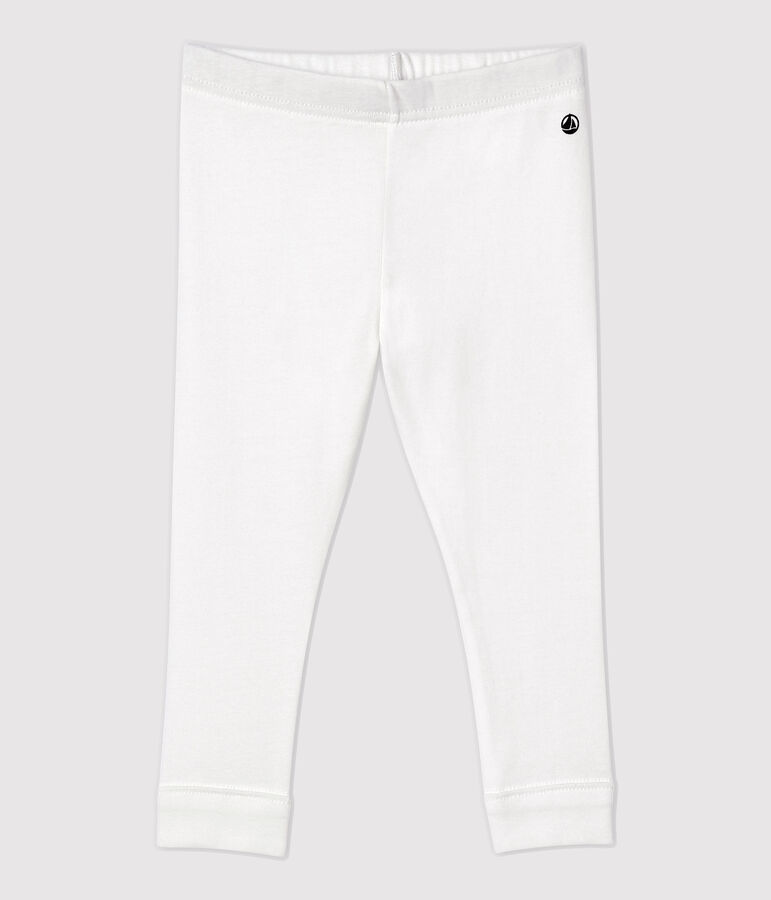 Legging en coton b&eacute;b&eacute; blanc MARSHMALLOW