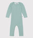 Body jambes longues bébé en laine et coton