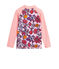 Tee shirt anti-UV UPF 50+ écoresponsable enfant fille rose PATIENCE/blanc MULTICO