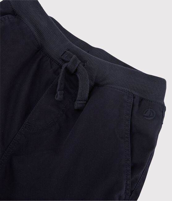 Pantalon regular en gabardine  enfant garçon bleu SMOKING
