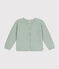 Cardigan en coton enfant fille vert HERBIER