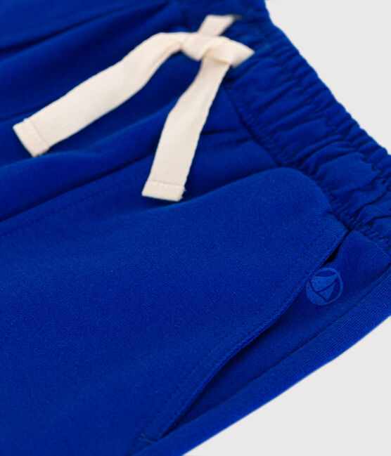 Short en coton enfant garçon bleu SURF